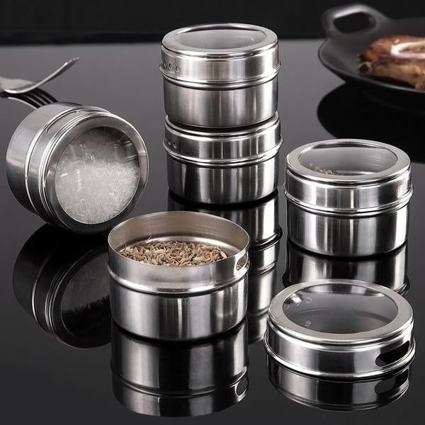 SpiceMag Pro - Set van 4 stuks — Magnetische Kruiden Organizer | 50% KORTING