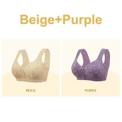 ComfortWear – Comfortabele bh met voorsluiting en knoopsluiting | 1+1 GRATIS