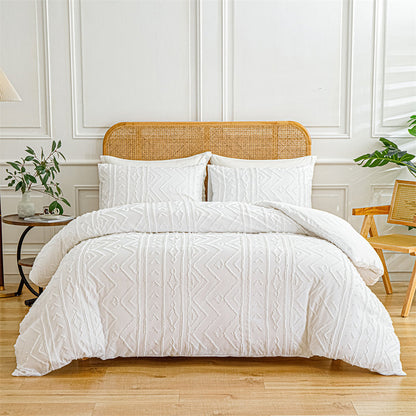 LuxeLoom Cutwork Zacht Pluizend Beddengoed Set — Zachtheid die Verzacht