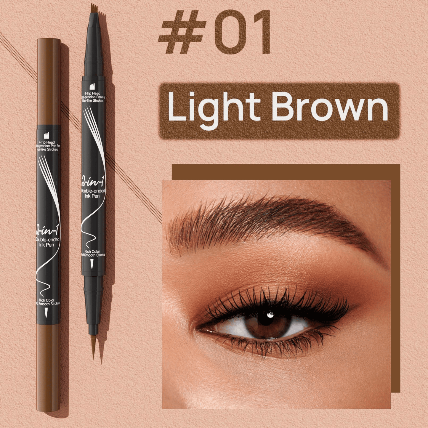 BrowMaster - Microblading wenkbrauwpotlood | 1+1 GRATIS