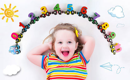 EduTrain – Magnetische Houten Leertrein | 2+1 GRATIS