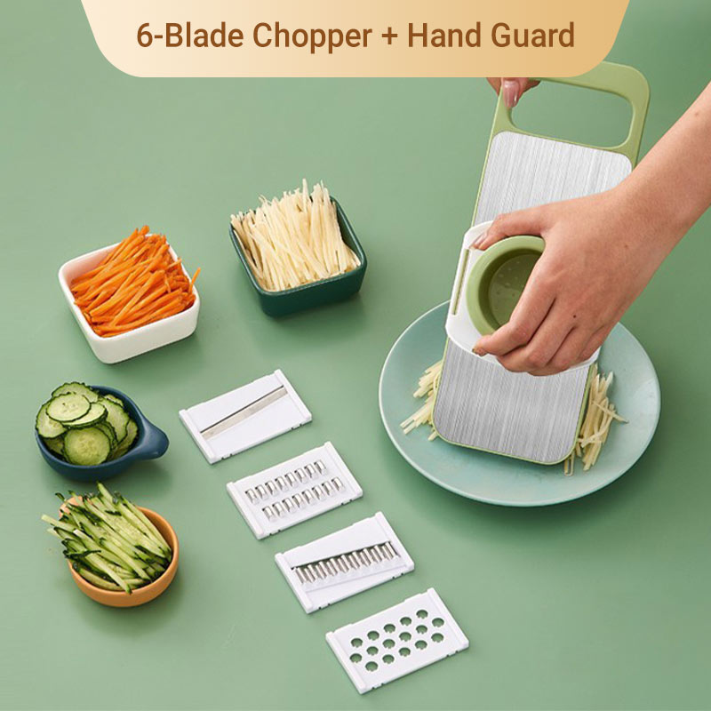 SafeSlice™ Multifunctionele Groentesnijder met Handbeschermer