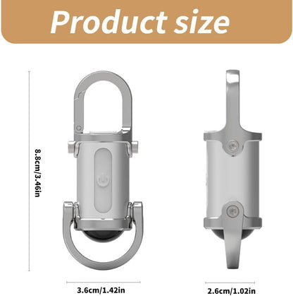 Draagbare LED-werklamp sleutelhanger met USB-oplaadbare zaklamp