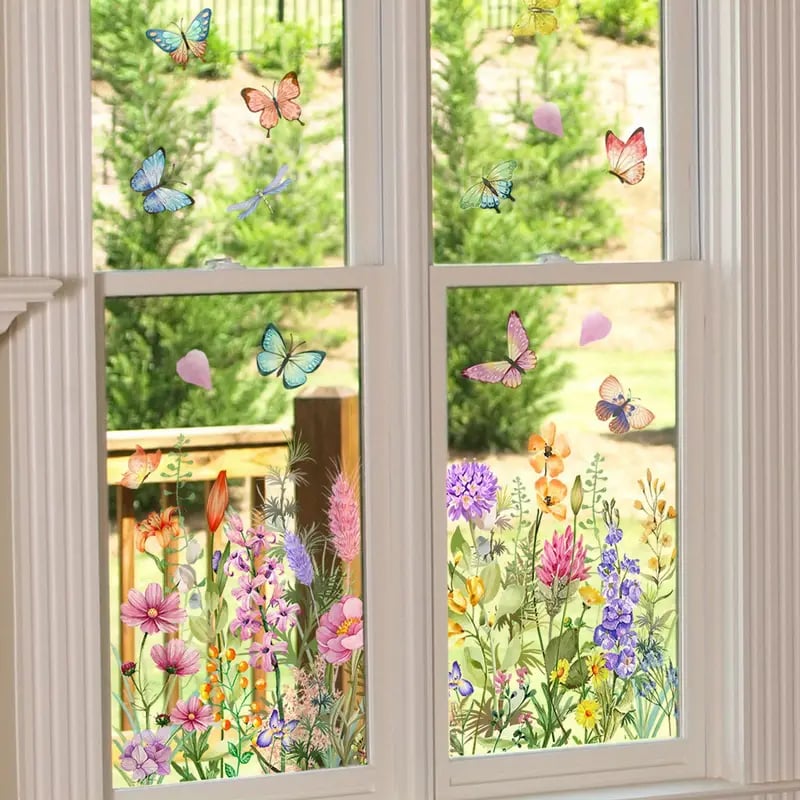 BloomView™ Kleurrijke raamsticker | 1+1 GRATIS