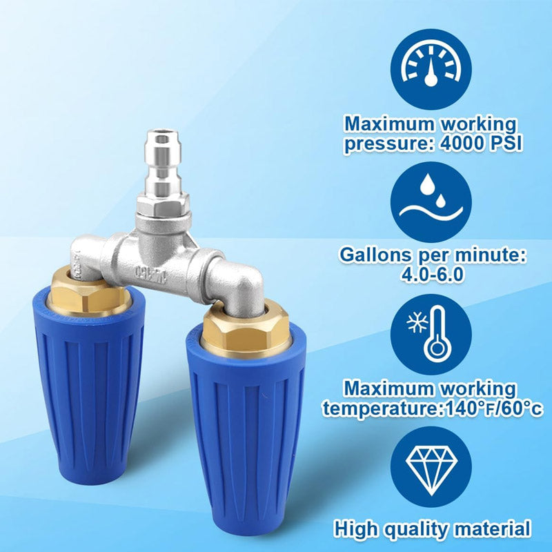 SwiftJet — Dual Turbo Nozzle | 50% KORTING