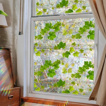 UV-beschermende regenboogglasstickers voor privacy in huis