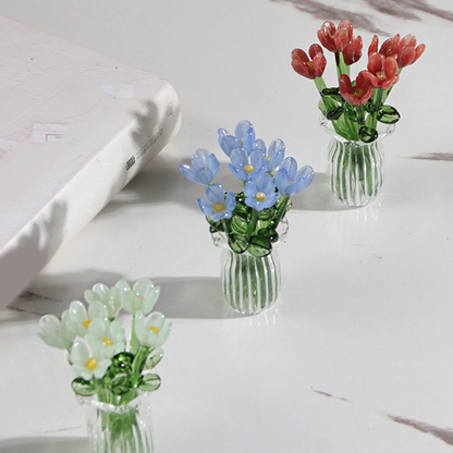 MiriFlor Mini Glazen Bloemen — Moeiteloze Kleurenmagie