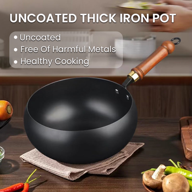 Premium Gesmede Stalen Wok – Ontketen de Meesterschap van Smaak