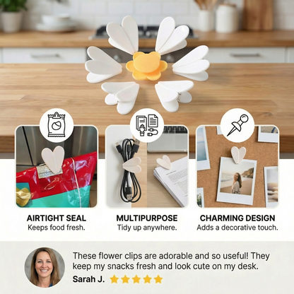 BloomSeal — Verse Snackclips Set van 4 stuks | 50% KORTING