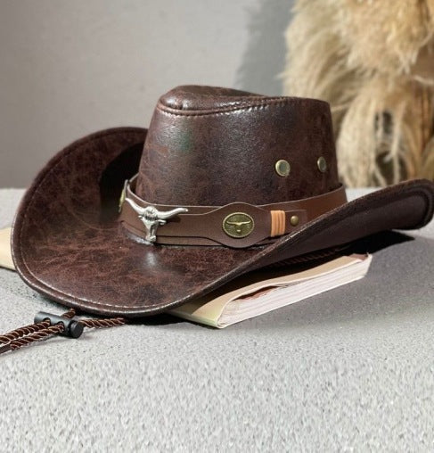 Rafe – Cowboyhoed met brede rand en verstelbare band