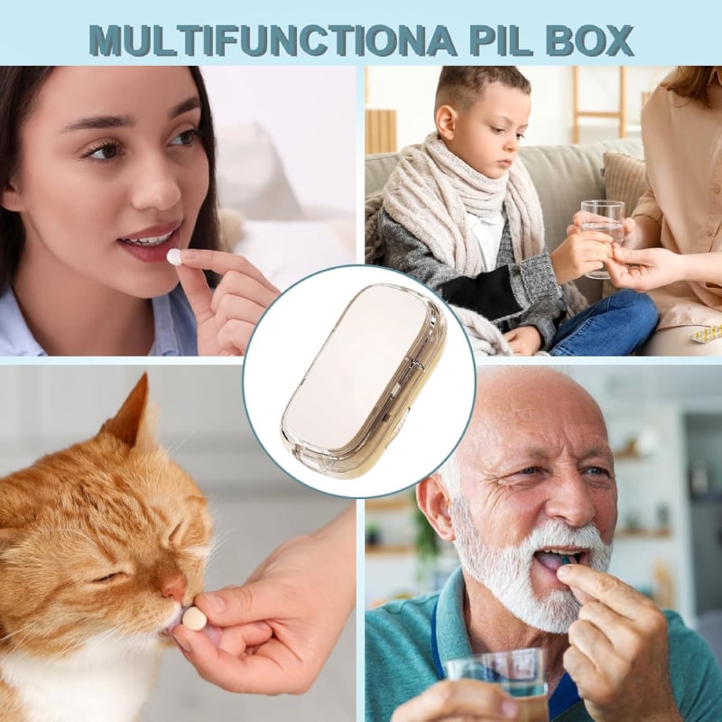 MedLux® 3-in-1 pillensnijder en opbergdoos | 1+1 GRATIS