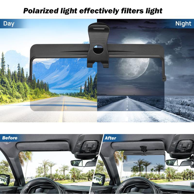 ClearDrive™ – Zonneklep met Gepolariseerde Anti-Verblindingsbescherming voor Veilig & Comfortabel Autorijden | 50% KORTING