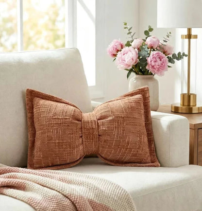 VelvetLuxe Strik Kussen — Luxe Comfort, Directe Stijl
