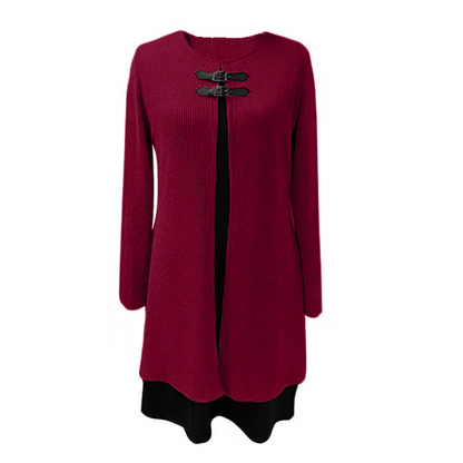 Sophie – Elegante A-lijnjurk met stijlvolle gespen | 50% KORTING