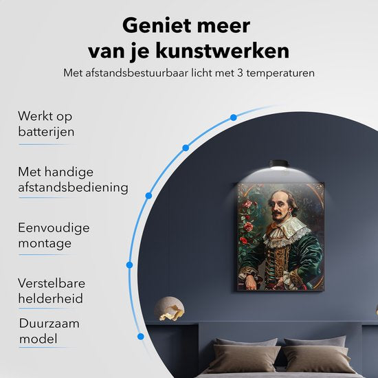 ArtGlow™ – Draadloze Dimbare LED-Lamp | 50% KORTING