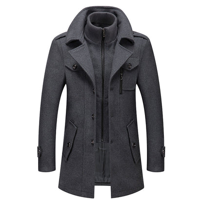 Home — Wol Tweed Jas voor Winterwarmte
