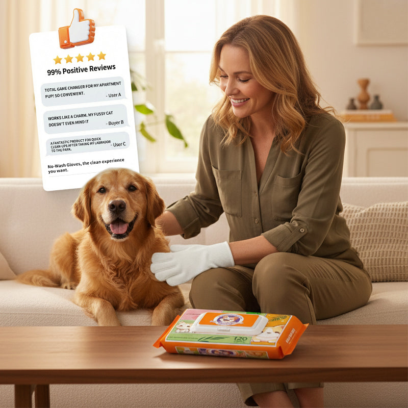 Ella – Verzorgingshandschoenen voor Huisdieren 50 stuks| 50% KORTING