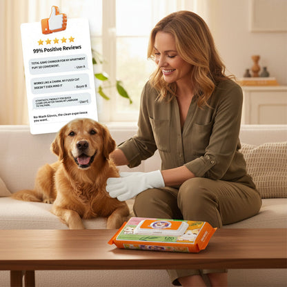 Ella – Verzorgingshandschoenen voor Huisdieren 50 stuks| 50% KORTING