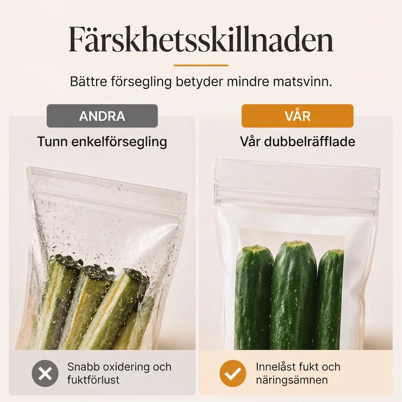 Super Sterke Bewaarzakken – Bewaar Versheid, Stop Chaos