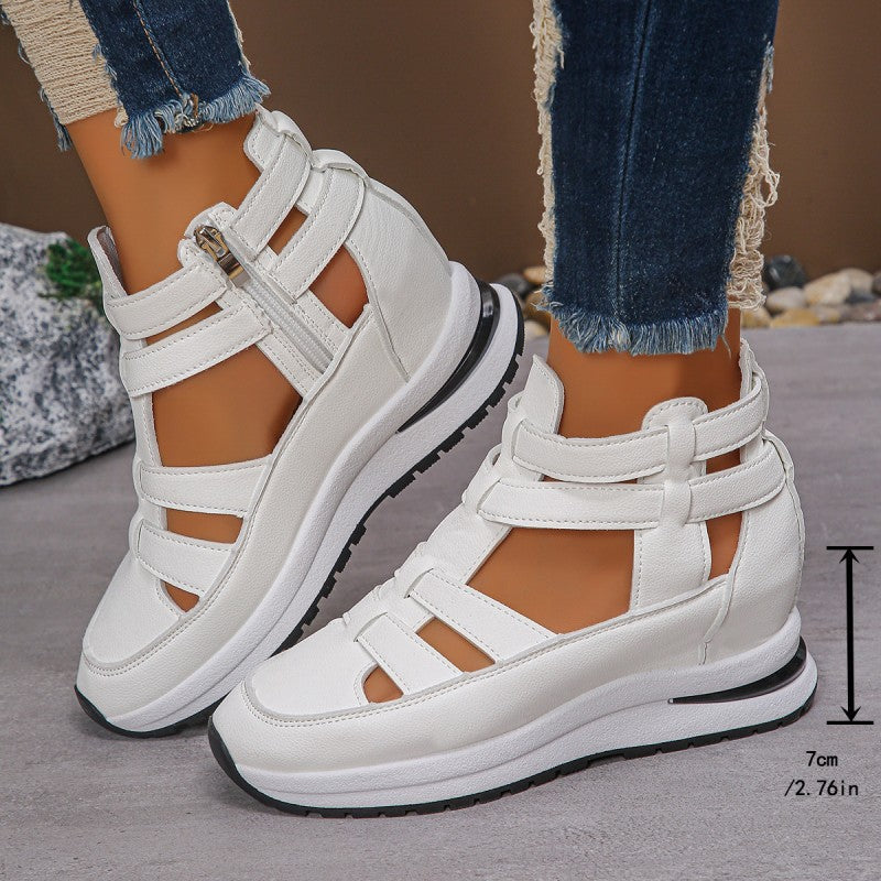 Maya – Waterdichte PU Leren Sandalen met Ademend Open Teengebied
