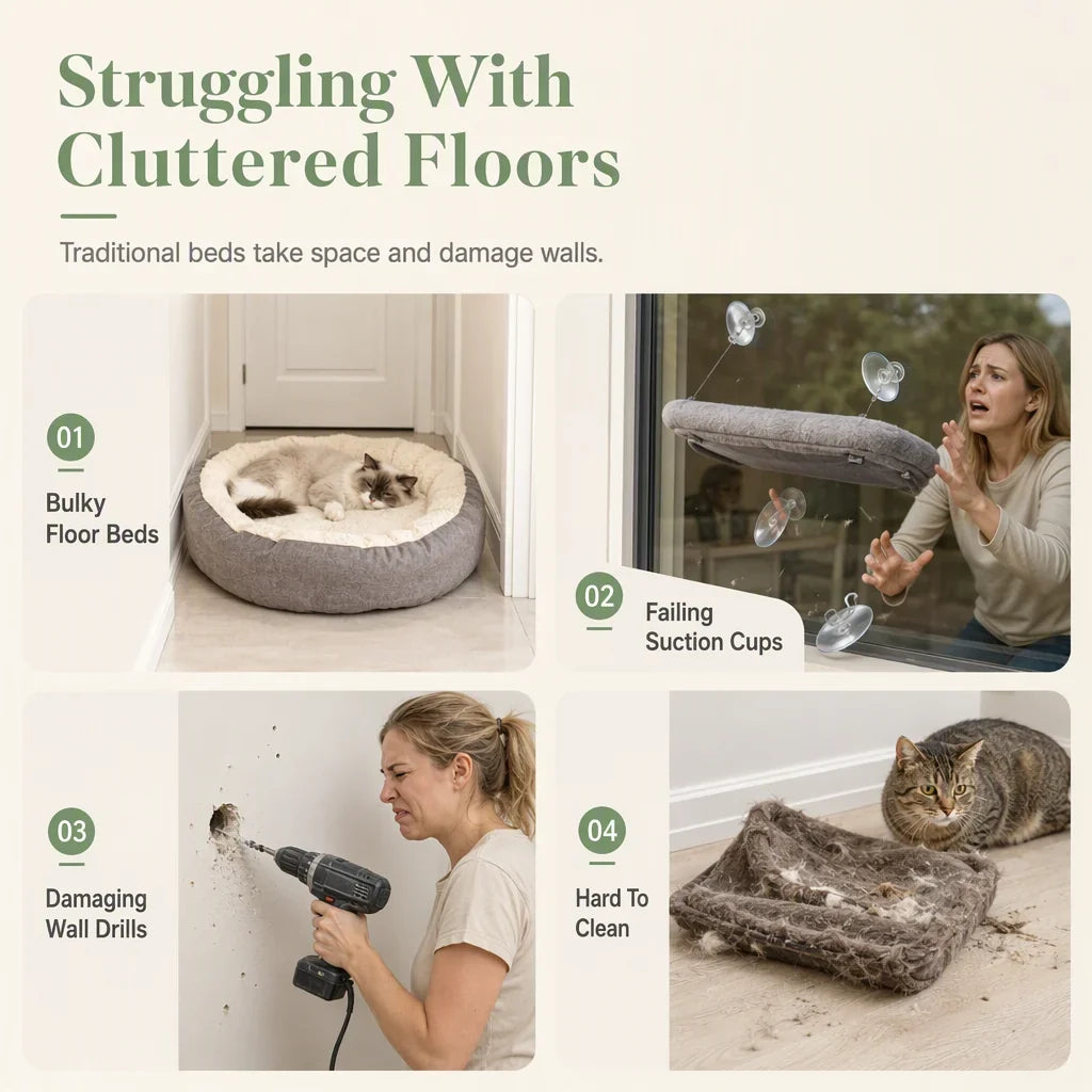 SkyNest Comfort Perch — Ultieme Gezellige Kattenplek