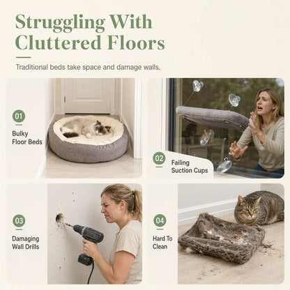 SkyNest Comfort Perch — Ultieme Gezellige Kattenplek