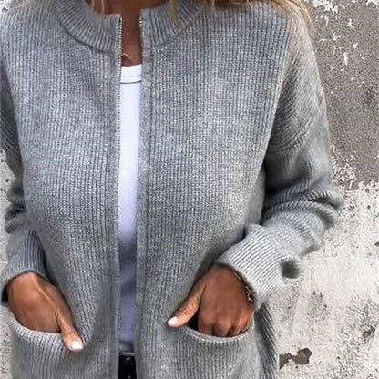 Evelyn – Comfortabele Zip-Strickjacke | 50% KORTING