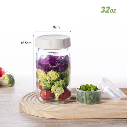 VividVessel – Frisse saladebox glas | 2+1 GRATIS