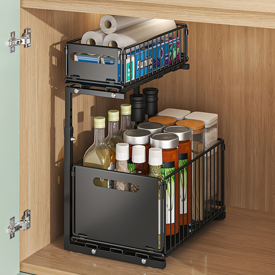 GlideNest — Uitschuifbare Kast Organizer | 50% KORTING