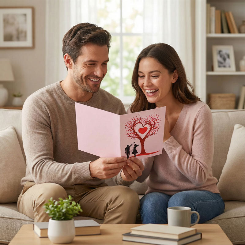 3D Hart Boom Kaart — Betover Direct met Liefde