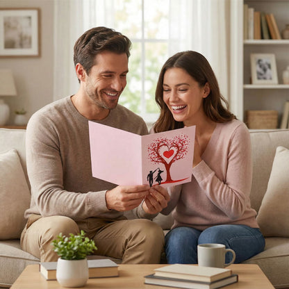 3D Hart Boom Kaart — Betover Direct met Liefde