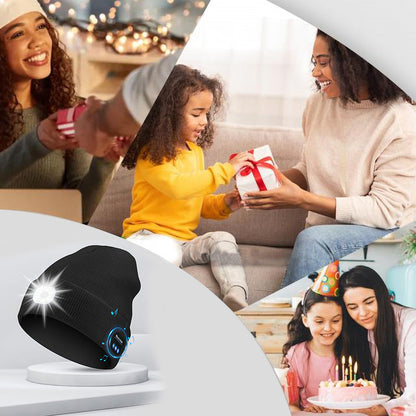 Warme winter Bluetooth muts met LED muziek