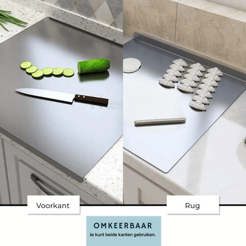 SteelRite — Snijplank van roestvrij staal | 50% KORTING