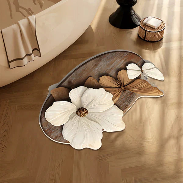 Antislip, absorberende mat met realistisch 3D-patroon – veilig, antislip, snel drogend