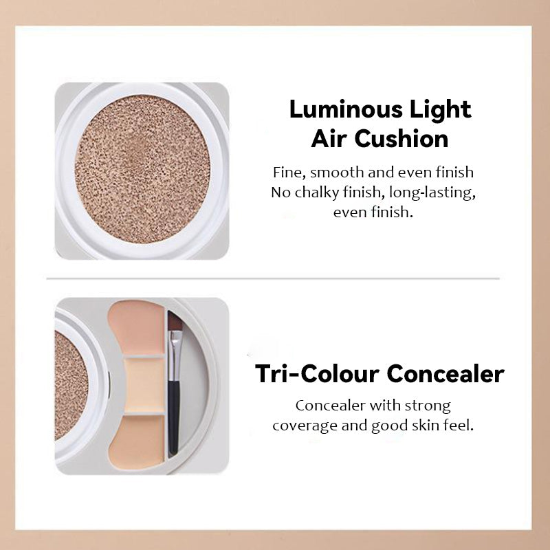 Camouflagepad met drie kleuren poeder