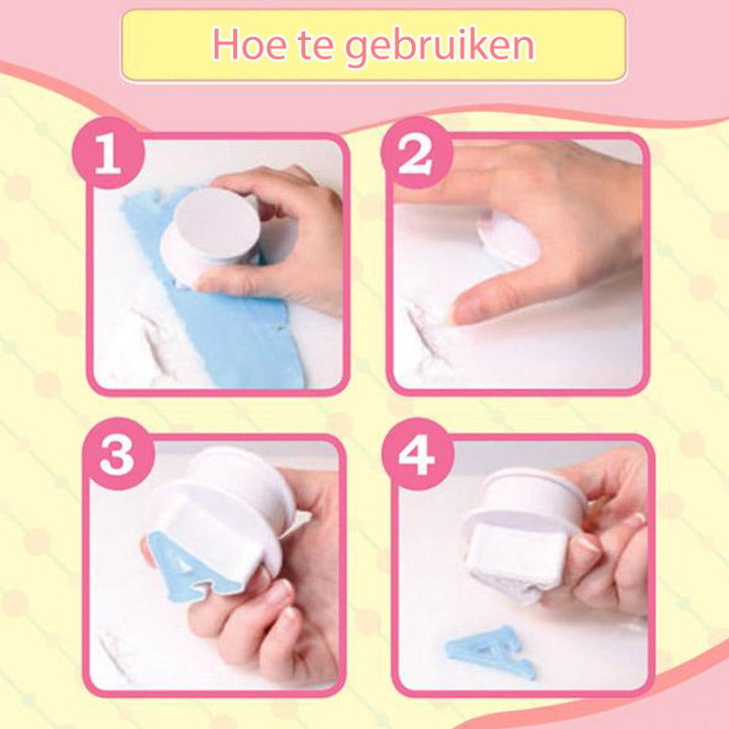 Fondant Taart Gereedschapsset afdrukken