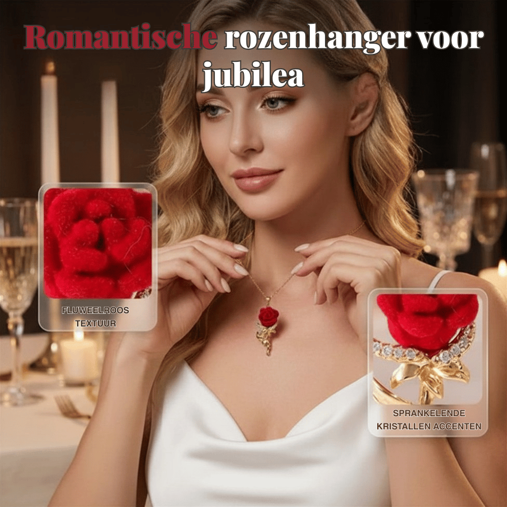 Rose — Zachte Kristallen Rozenhanger | 50% KORTING