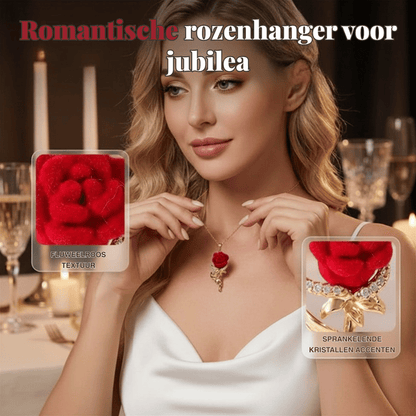Rose — Zachte Kristallen Rozenhanger | 50% KORTING