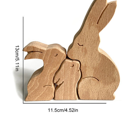 Moederdag dier houten ornament