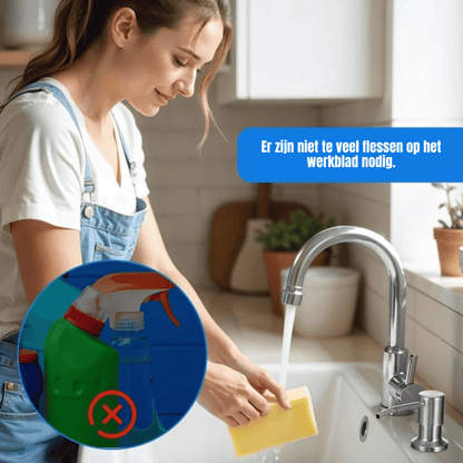 SoapEase — Elegante Keukenzeepdispenser | 50% KORTING