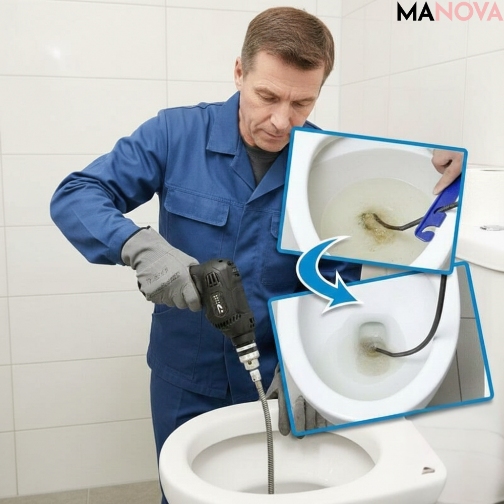 FlexiClear Pro – Afvoerontstoppingsveer boormachine | 50% KORTING