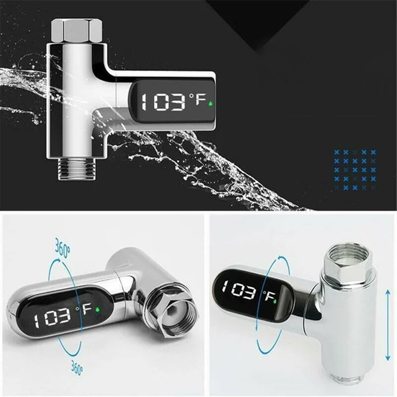 LED-watertemperatuurweergave voor douchekraan