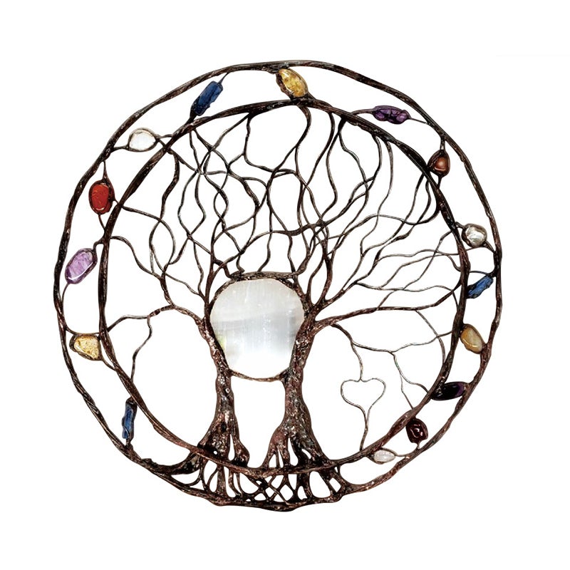 Circle of Life metalen boom wanddecoratie