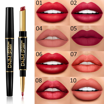 Lipliner en lippenstift 2 in 1 | 1+1 GRATIS