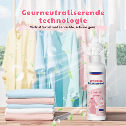 WrinkleAway — Kreukspray voor Onberispelijke Kleding | 1+1 GRATIS