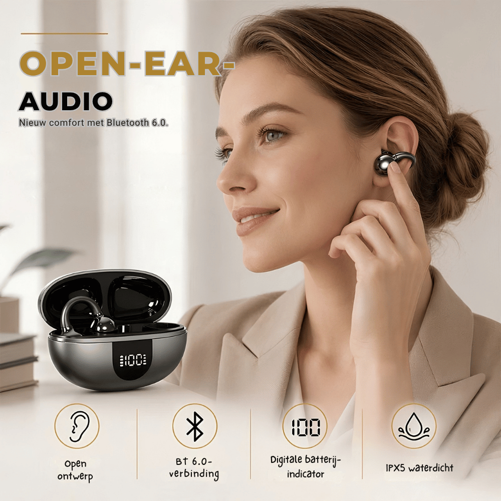 SoundFit — Open-Ear Clip Oordopjes | 50% KORTING