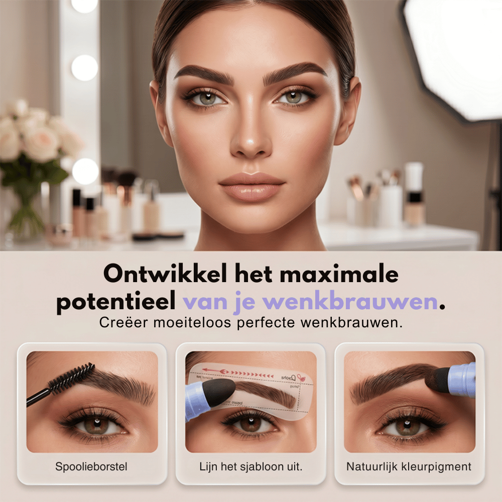 BrowBlaze — 12U Waterproof Wenkbrauwgel | 1+1 GRATIS