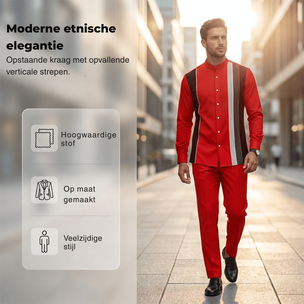Eric — Gestreepte Heren Set | 50% KORTING