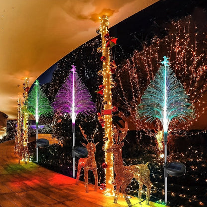 SolarGlow – Set van 3 kleurveranderende kerstbomen