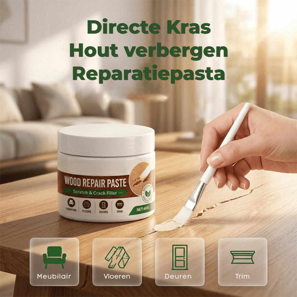 WoodFix — Hout Reparatiepasta | 1+1 GRATIS